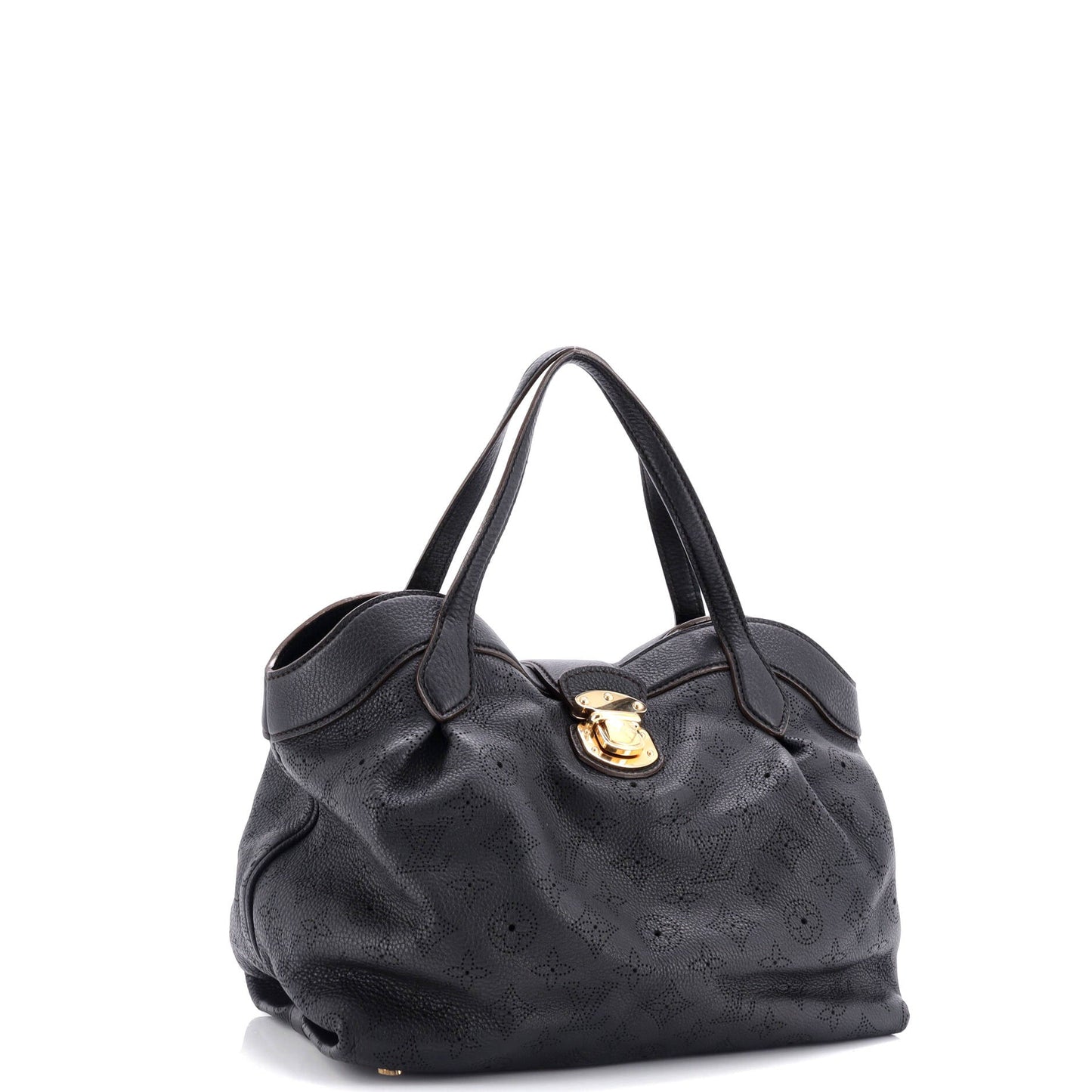 Louis Vuitton Cirrus Handbag Mahina Leather MM