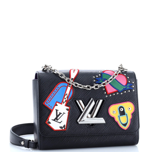 Louis Vuitton Twist Handbag Limited Edition Patches Epi Leather MM