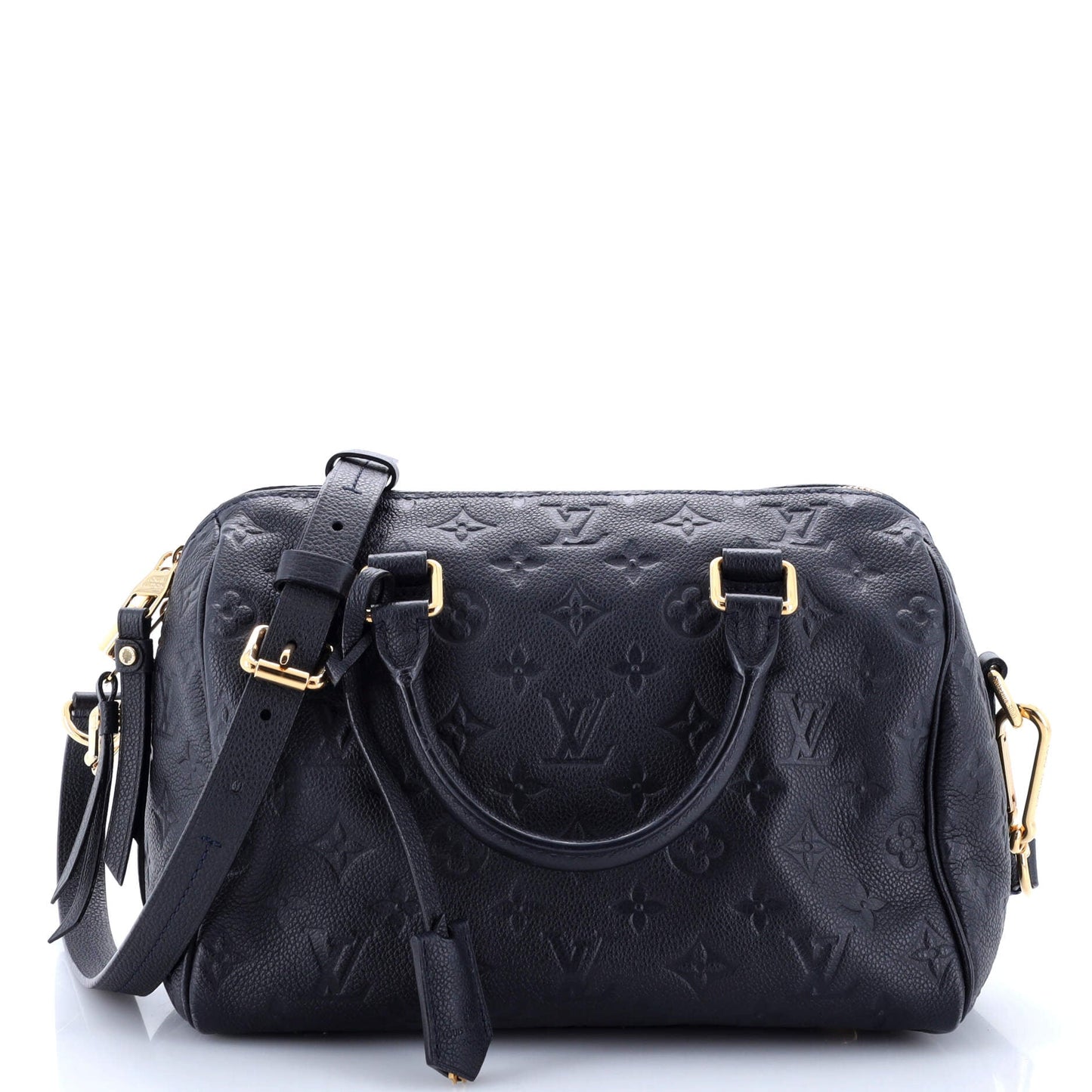 Louis Vuitton Speedy Bandouliere Bag Monogram Empreinte Leather 25