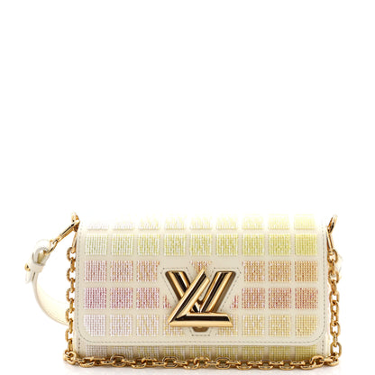 Louis Vuitton Twist West Handbag Beaded Damier