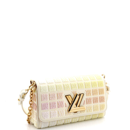Louis Vuitton Twist West Handbag Beaded Damier
