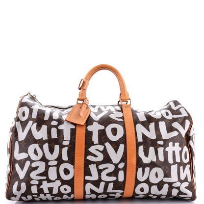 Louis Vuitton Keepall Bag Limited Edition Monogram Graffiti 50