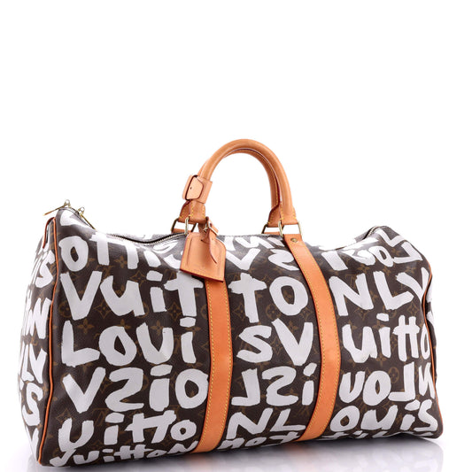 Louis Vuitton Keepall Bag Limited Edition Monogram Graffiti 50