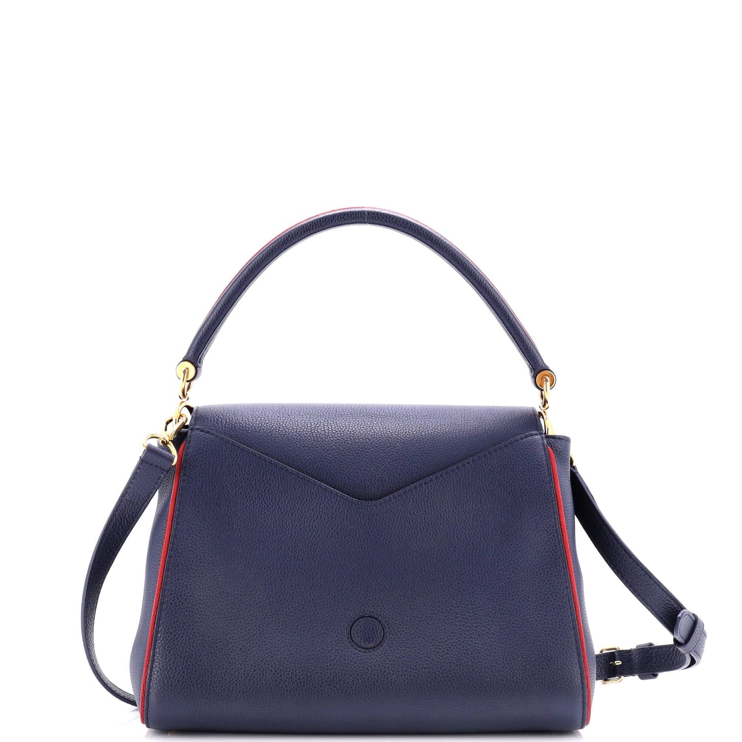 Louis Vuitton Double V Handbag Calfskin with Monogram Canvas