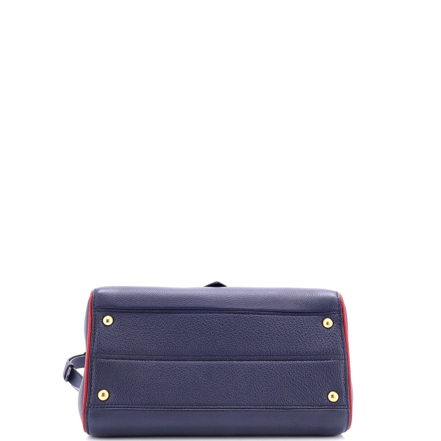 Louis Vuitton Double V Handbag Calfskin with Monogram Canvas
