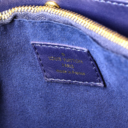 Louis Vuitton Double V Handbag Calfskin with Monogram Canvas