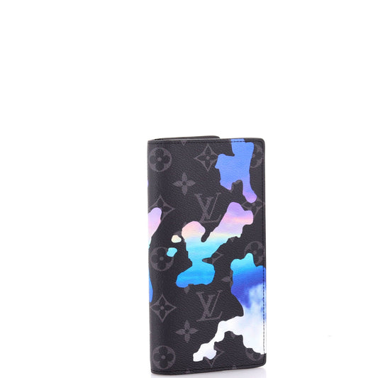 Louis Vuitton Brazza Wallet Limited Edition Room with a View Printed Monogram Eclipse Canvas