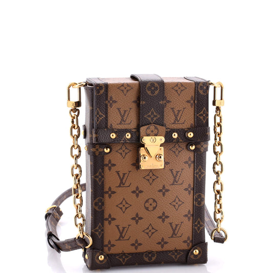 Louis Vuitton Vertical Trunk Pochette Reverse Monogram Canvas