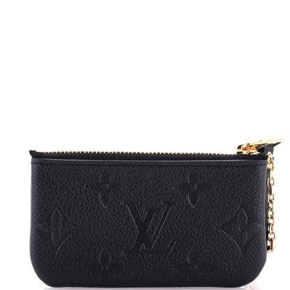 Louis Vuitton Zip Key Pouch Monogram Empreinte Leather