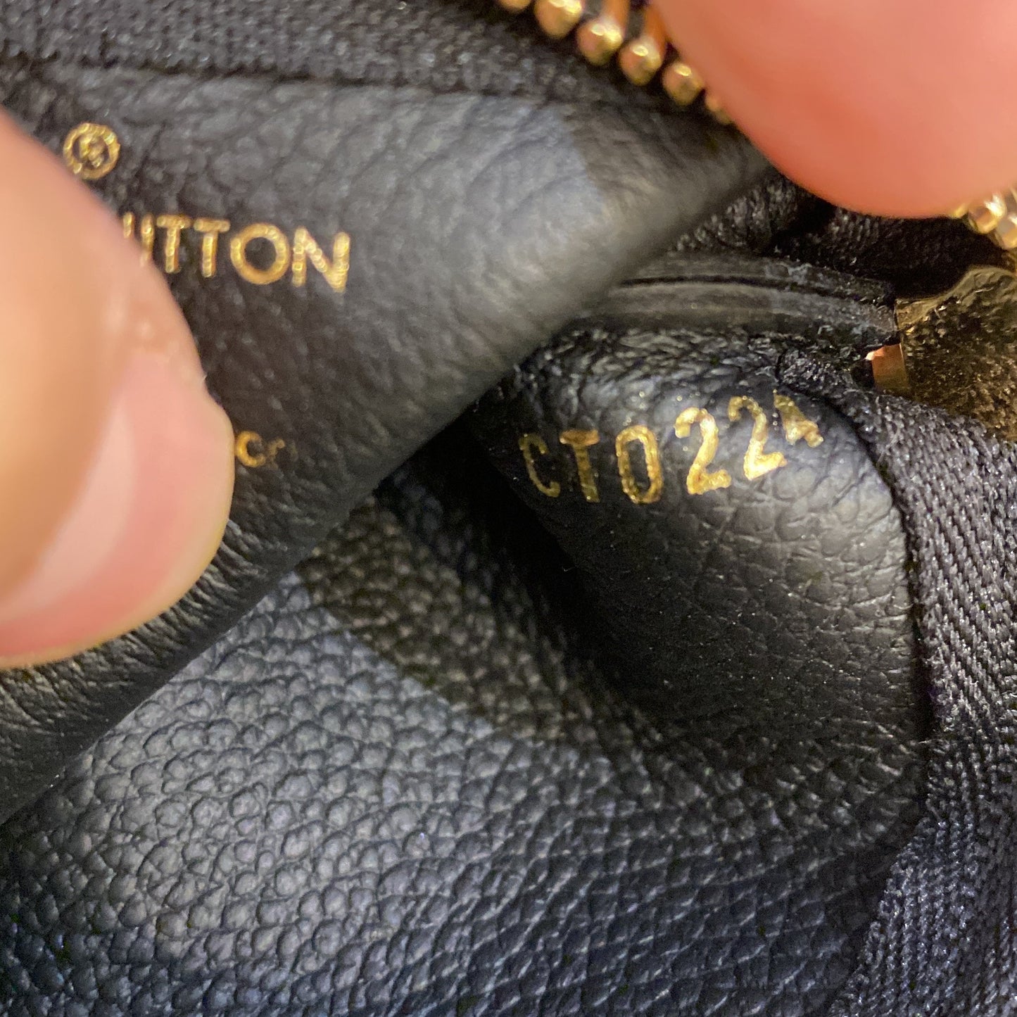 Louis Vuitton Zip Key Pouch Monogram Empreinte Leather