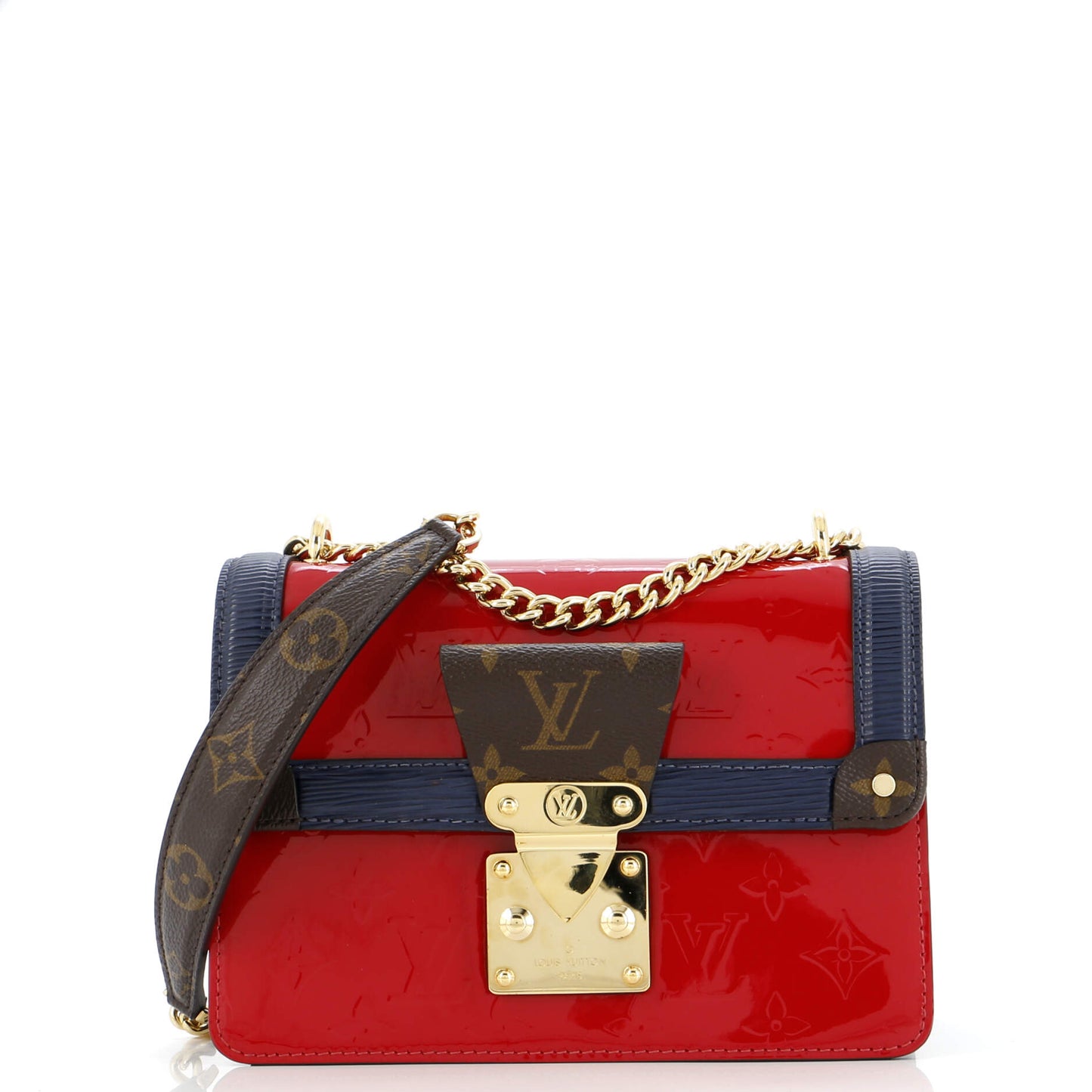 Louis Vuitton Wynwood Handbag Monogram Vernis with Monogram Canvas and Epi Leather