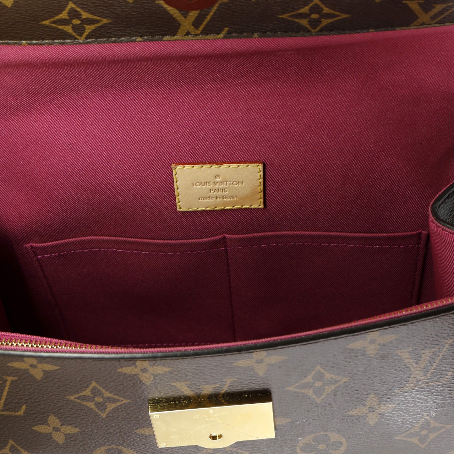 Louis Vuitton Cluny Top Handle Bag Monogram Canvas BB