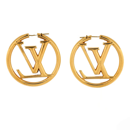 Louis Vuitton Louise Hoop Earrings Metal GM