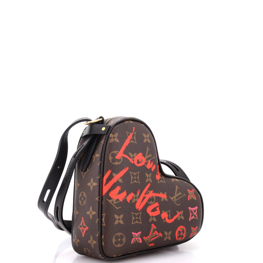 Louis Vuitton Coeur Handbag Limited Edition Fall in Love Monogram Canvas