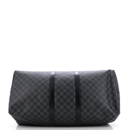 Louis Vuitton Keepall Bandouliere Bag Damier Graphite 55