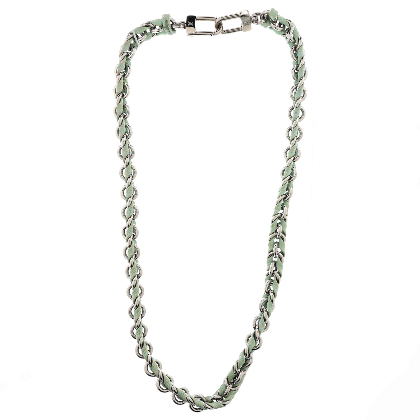 Louis Vuitton Multi Pochette Accessoires Woven Chain Strap Leather and Metal