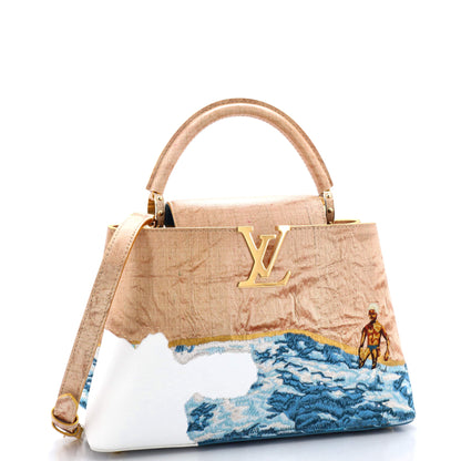 Louis Vuitton Billie Zangewa ArtyCapucines Bag Embroidered Leather MM