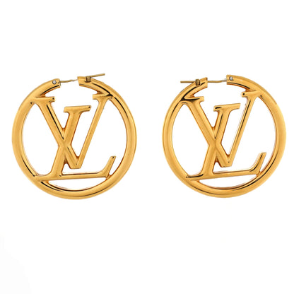 Louis Vuitton Louise Hoop Earrings Metal GM