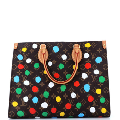 Louis Vuitton OnTheGo Tote Yayoi Kusama Painted Dots Monogram Canvas MM