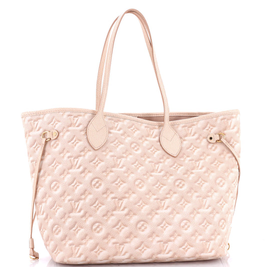 Louis Vuitton Neverfull NM Tote Stardust Monogram Empreinte Leather MM