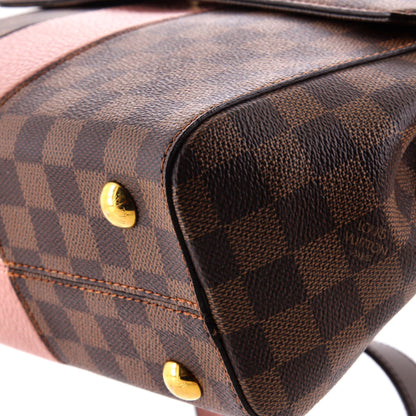 Louis Vuitton Bond Street Handbag Damier with Leather MM