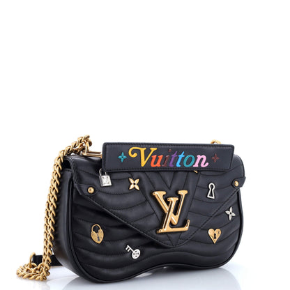 Louis Vuitton New Wave Chain Bag Limited Edition Love Lock Quilted Leather MM