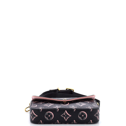 Louis Vuitton Felicie Strap & Go Handbag Fall for You Monogram Canvas