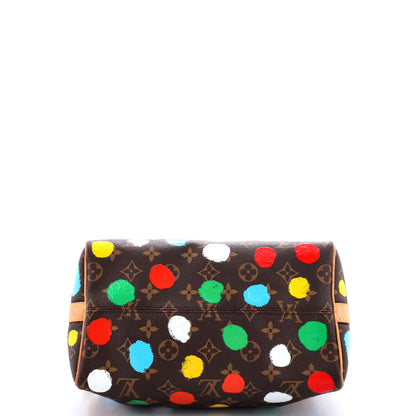 Louis Vuitton Speedy Bandouliere Bag Yayoi Kusama Painted Dots Monogram Canvas 25