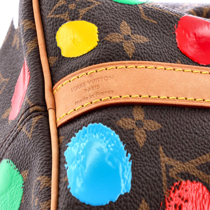 Louis Vuitton Speedy Bandouliere Bag Yayoi Kusama Painted Dots Monogram Canvas 25