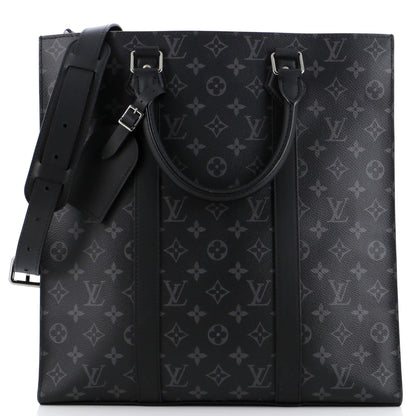 Louis Vuitton Sac Plat Bag Monogram Eclipse Canvas