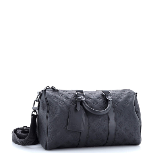 Louis Vuitton Keepall Bandouliere Bag Monogram Taurillon Leather 35
