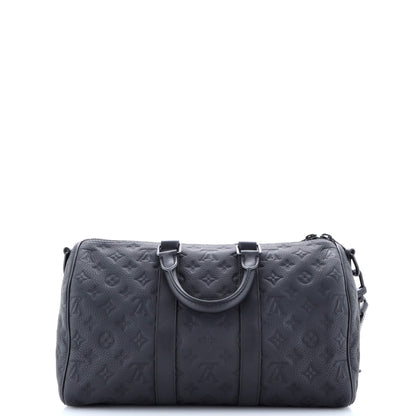Louis Vuitton Keepall Bandouliere Bag Monogram Taurillon Leather 35