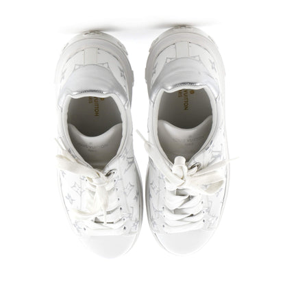Louis Vuitton Women's Time Out Sneakers Monogram Print Leather