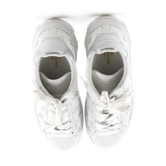Louis Vuitton Women's Time Out Sneakers Monogram Print Leather
