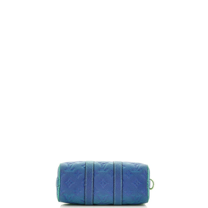 Louis Vuitton Keepall Bandouliere Bag Limited Edition Illusion Monogram Taurillon Leather XS