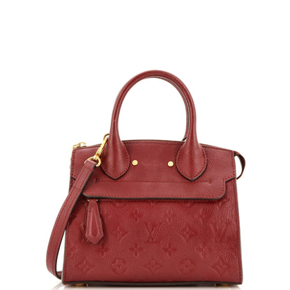 Louis Vuitton Pont Neuf Handbag Monogram Empreinte Leather Mini
