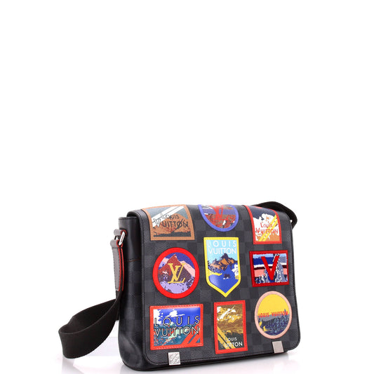 Louis Vuitton District NM Messenger Bag Alps Patches Damier Graphite PM