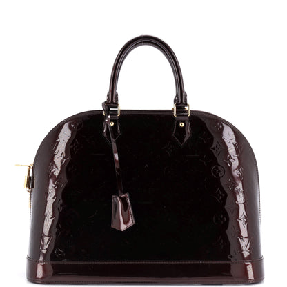 Louis Vuitton Alma Handbag Monogram Vernis GM