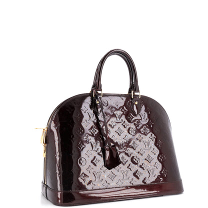 Louis Vuitton Alma Handbag Monogram Vernis GM