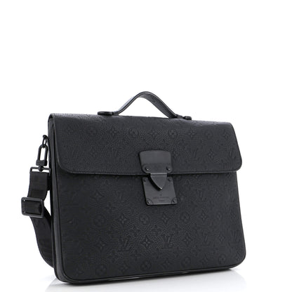 Louis Vuitton S Lock Briefcase Monogram Taurillon Leather