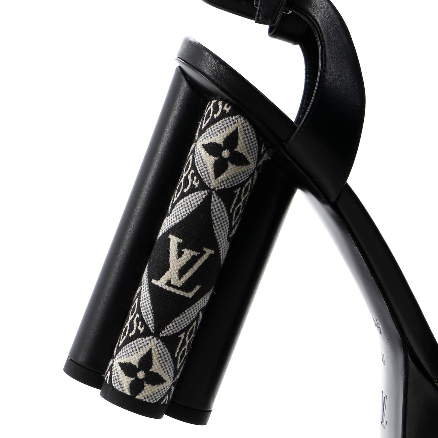 Louis Vuitton Women's Podium Platform Heeled Sandals Limited Edition Since 1854 Monogram Jacquard