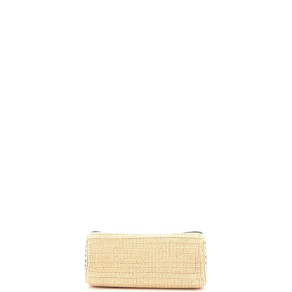 Louis Vuitton Twist Convertible Handbag Leather and Raffia MM