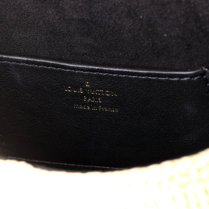 Louis Vuitton Twist Convertible Handbag Leather and Raffia MM