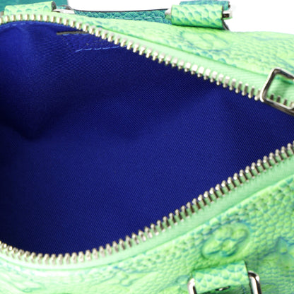 Louis Vuitton Keepall Bandouliere Bag Limited Edition Illusion Monogram Taurillon Leather XS
