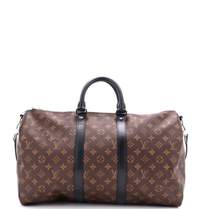 Louis Vuitton Keepall Bandouliere Bag Macassar Monogram Canvas 45