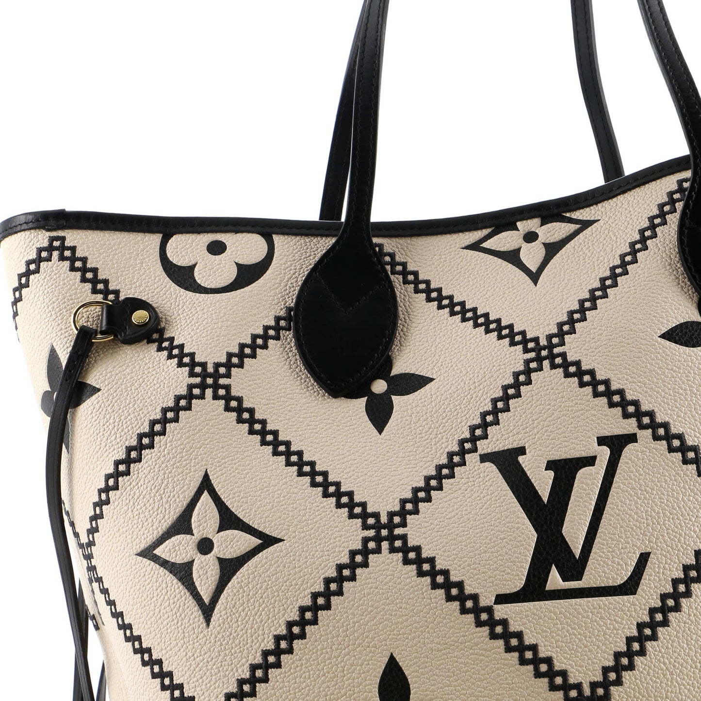 Louis Vuitton Neverfull NM Tote Monogram Empreinte Giant Broderies MM