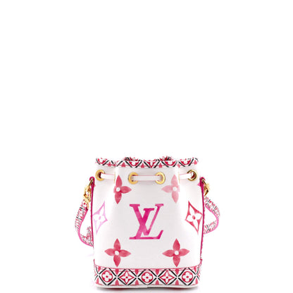 Louis Vuitton Noe NM Handbag By The Pool Monogram Watercolor Giant Nano