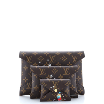 Louis Vuitton Kirigami Pochette Set Limited Edition Vivienne Xmas Monogram Canvas