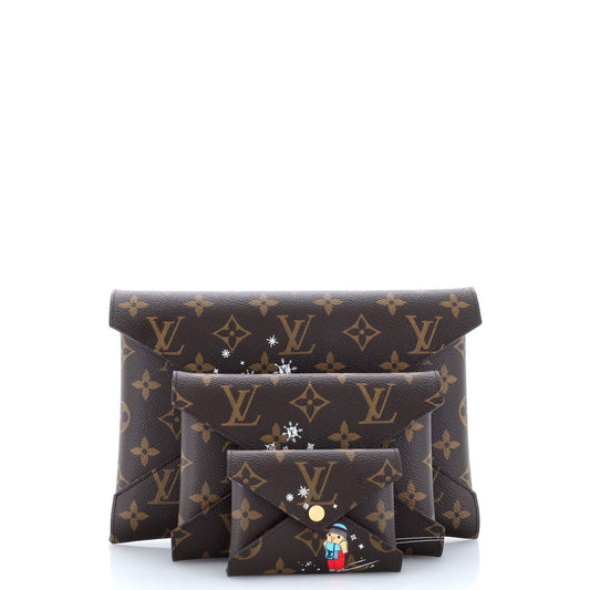 Louis Vuitton Kirigami Pochette Set Limited Edition Vivienne Xmas Monogram Canvas
