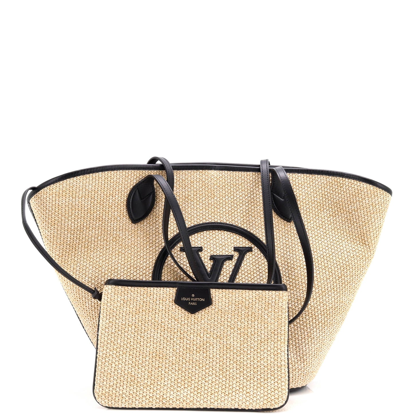 Louis Vuitton Saint Jacques NM Handbag Raffia and Leather